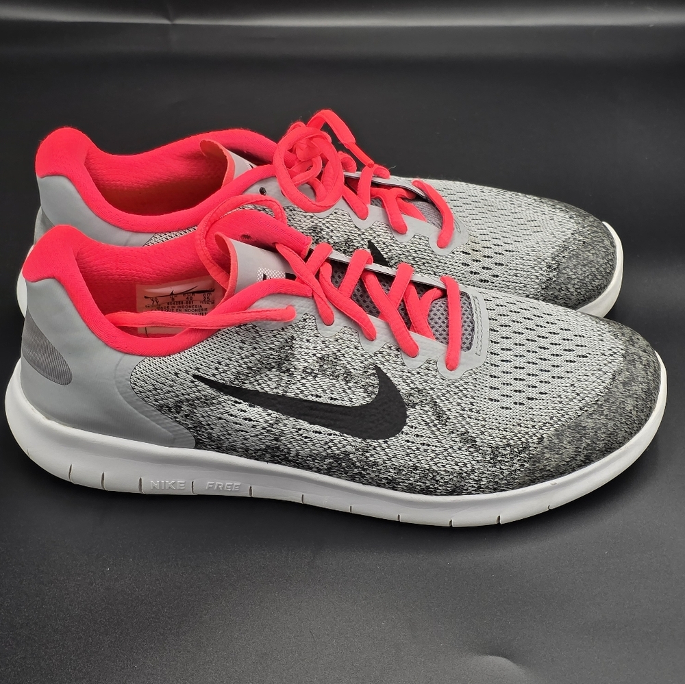 Nike Girls  Gray and Pink Running Shoes